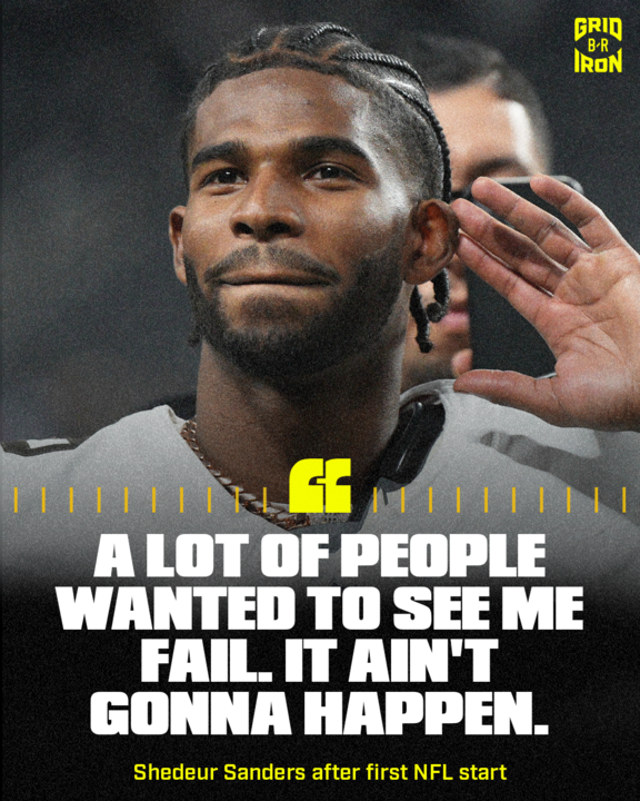 Shedeur Sanders after his first NFL career win 🔥