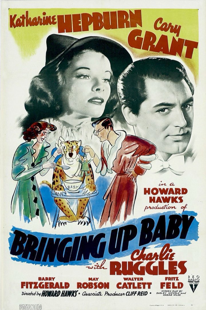 🎬'Bringing Up Baby' starring Katharine Hepburn and Cary Grant opened in theaters 87 years ago, November 23, 1938