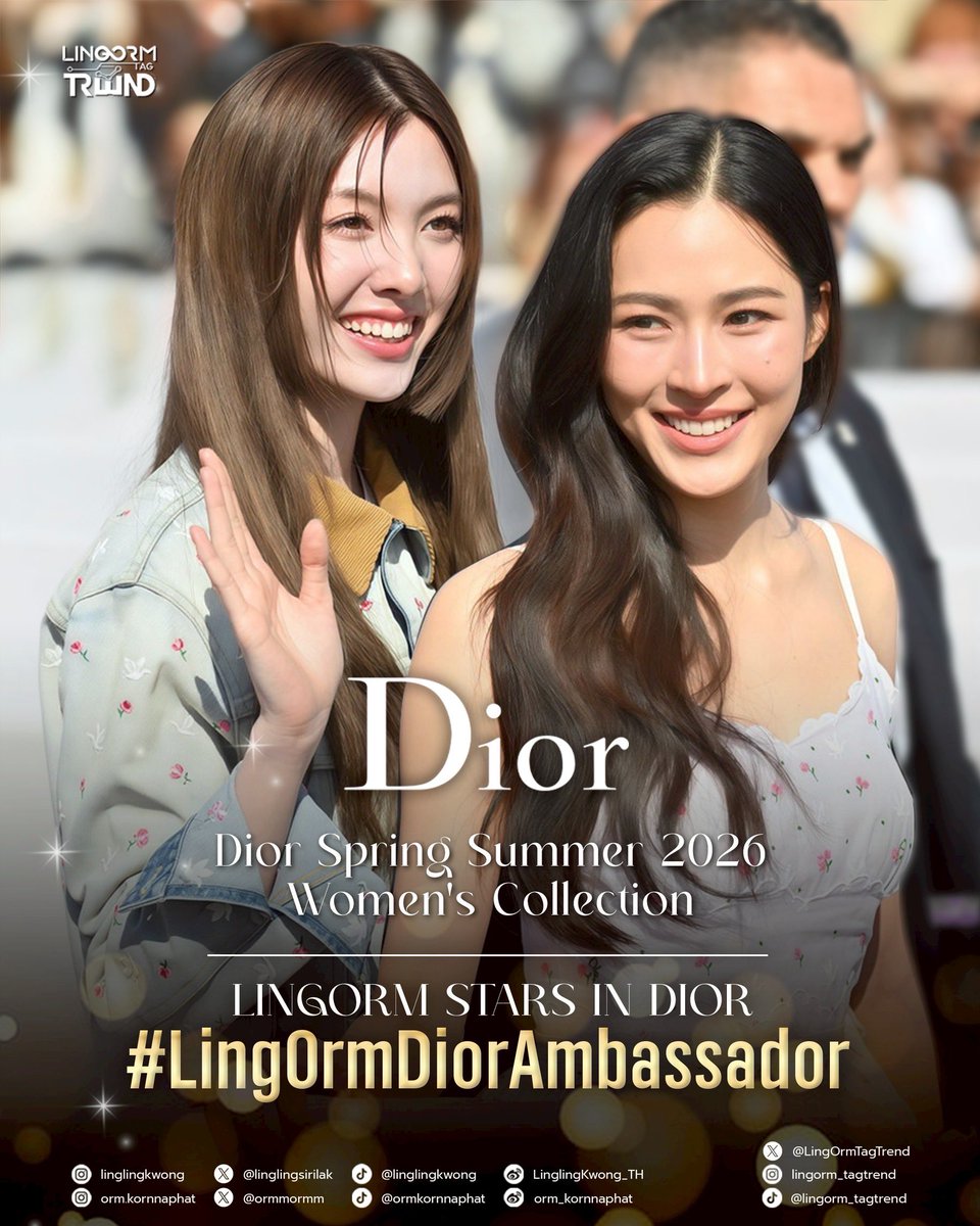 BBellePT's tweet image. ยินดีกับหลิงออมด้วยนะคะ กับตำแหน่ง Dior Ambassador 🥳

LINGORM STARS IN DIOR
#LingOrmDiorAmbassador
#LingOrm #Dior