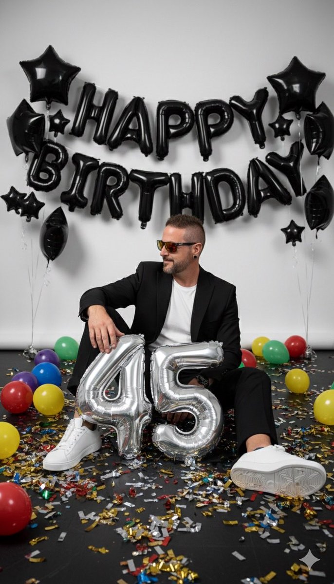 ElRogerz's tweet image. Llegaron los 45, una nueva vida empieza hoy. A darle con todo. 👊🏻