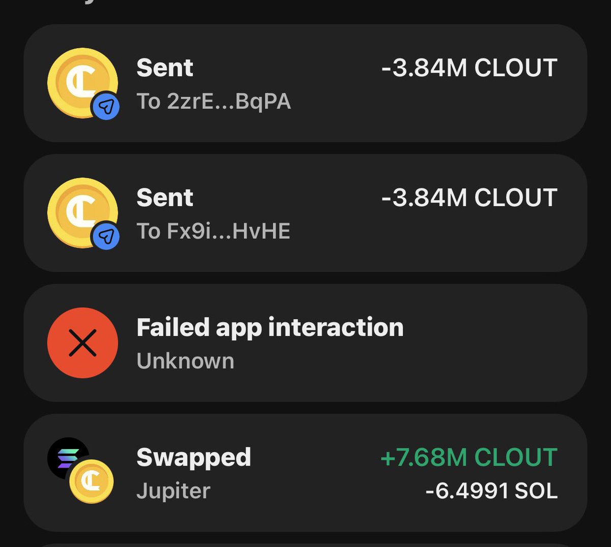 RobloxYoshiTimb's tweet image. I have claimed fees to market buy $CLOUT and then sent to both Roblox Devs Retro and Hail! 
More Game Updates upcoming post right after this! 
Big thank you to @Pumpfun again!

CCQe2yn6DdxzfGn3ZVfRbjwdVEg5C6D6yuiuz832pump

solscan.io/tx/PKQgvMaARdB…

solscan.io/tx/28jxUzcy6qA…