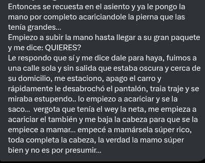 RelatosSinaloa's tweet photo. 🚨Nuevo relato 🚨
Chofer y pasajero de Didi 🚗🔥
.
Revisa los comentarios 🫣
.
Rt 🔃 y ♥️ para mas relatos.. https://t.co/wOURnbb2xt