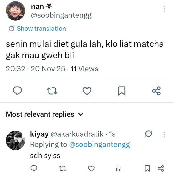akarkuadratik's tweet image. gapapa kan katamu diet gulanya yg berhubungan sama matcha, itu kan kopi, aman #logic #sikap