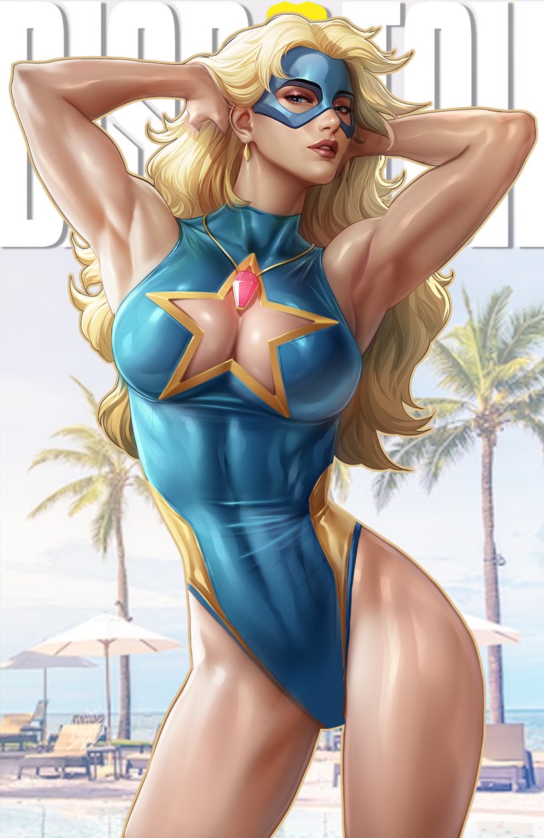 KODIART15's tweet image. Ooookay, it&apos;s a Monday, so here&apos;s a Blonde Balzer in her swimsuit, wishing all of you a great week 😇