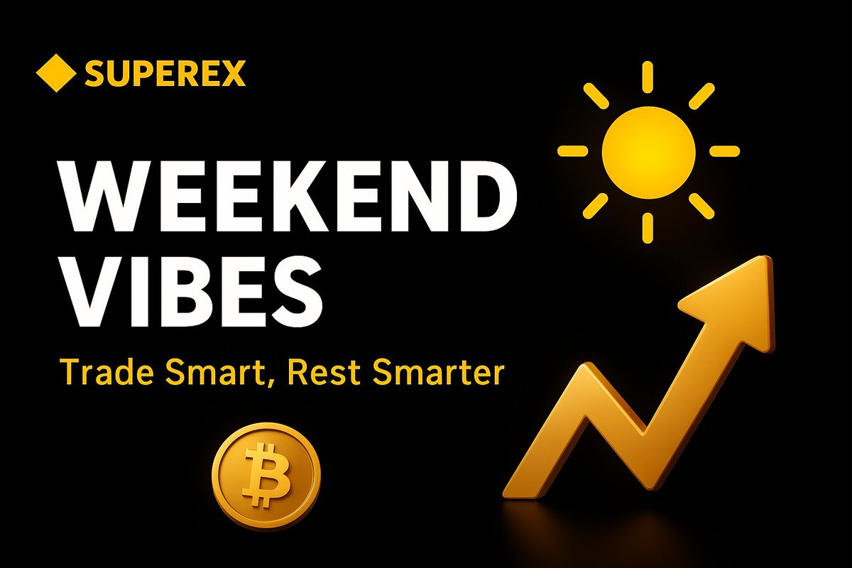 SuperExIndia's tweet image. Weekend Vibes ☀️ — Trade Smart, Rest Smarter

Post Caption Idea:

&amp;gt; Mondays start slow, but smart traders always stay prepared.
What’s your strategy this week — accumulation, watching the charts, or staying patient? 👀📉📈

Trade smart. Rest smarter.
#SuperEx #CryptoWeekend…