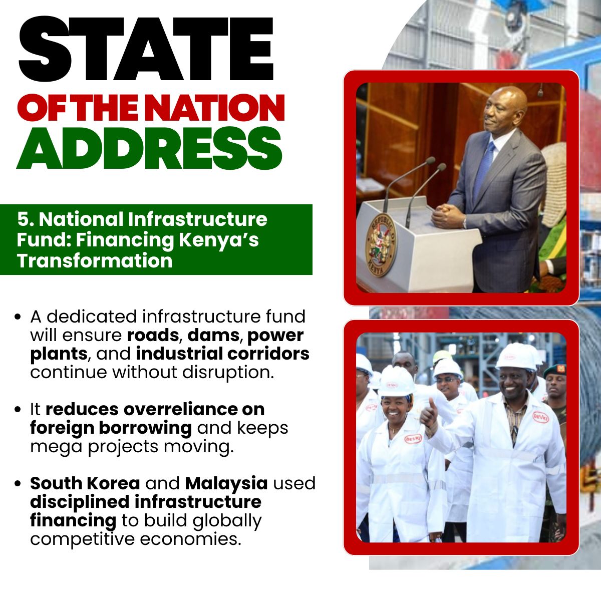 cheruiyotbonif1's tweet image. Power distribution in rural regions like those supported by REREC ensures no region is left behind, empowering cottage industries, agro-processing units, and small manufacturing zones countrywide.
#Ruto1stWorldPlan
Delivering the PLAN
Ruto’s Industrial Takeoff Plan