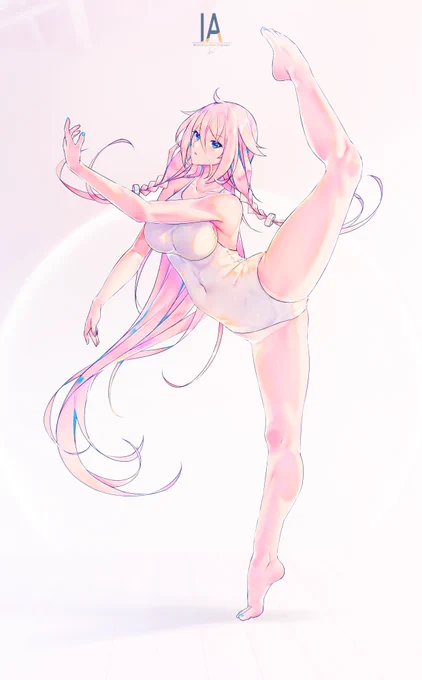 IA、ホワイトバレエ-- (バレエをヒントにした一枚。) #IA #イア #VOCALOID #イラスト #illustration