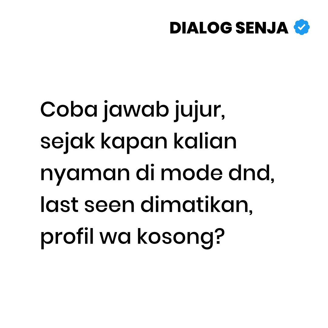 Dialog Senja tweet media