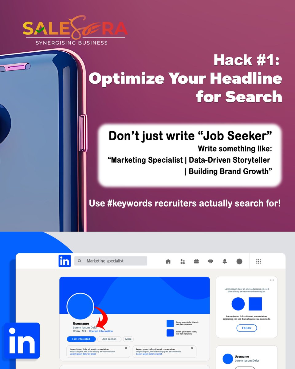 SMSalesEra's tweet image. Your next hire is a click away... but you&apos;re looking in the wrong place! 🔍

These LinkedIn hacks unlock a hidden talent pool of passive candidates! 🤫

👉 salesera.net
📧 Email: info@salesera.net

#LinkedInHacks #HiringTips #TalentAcquisition #Outsourcing