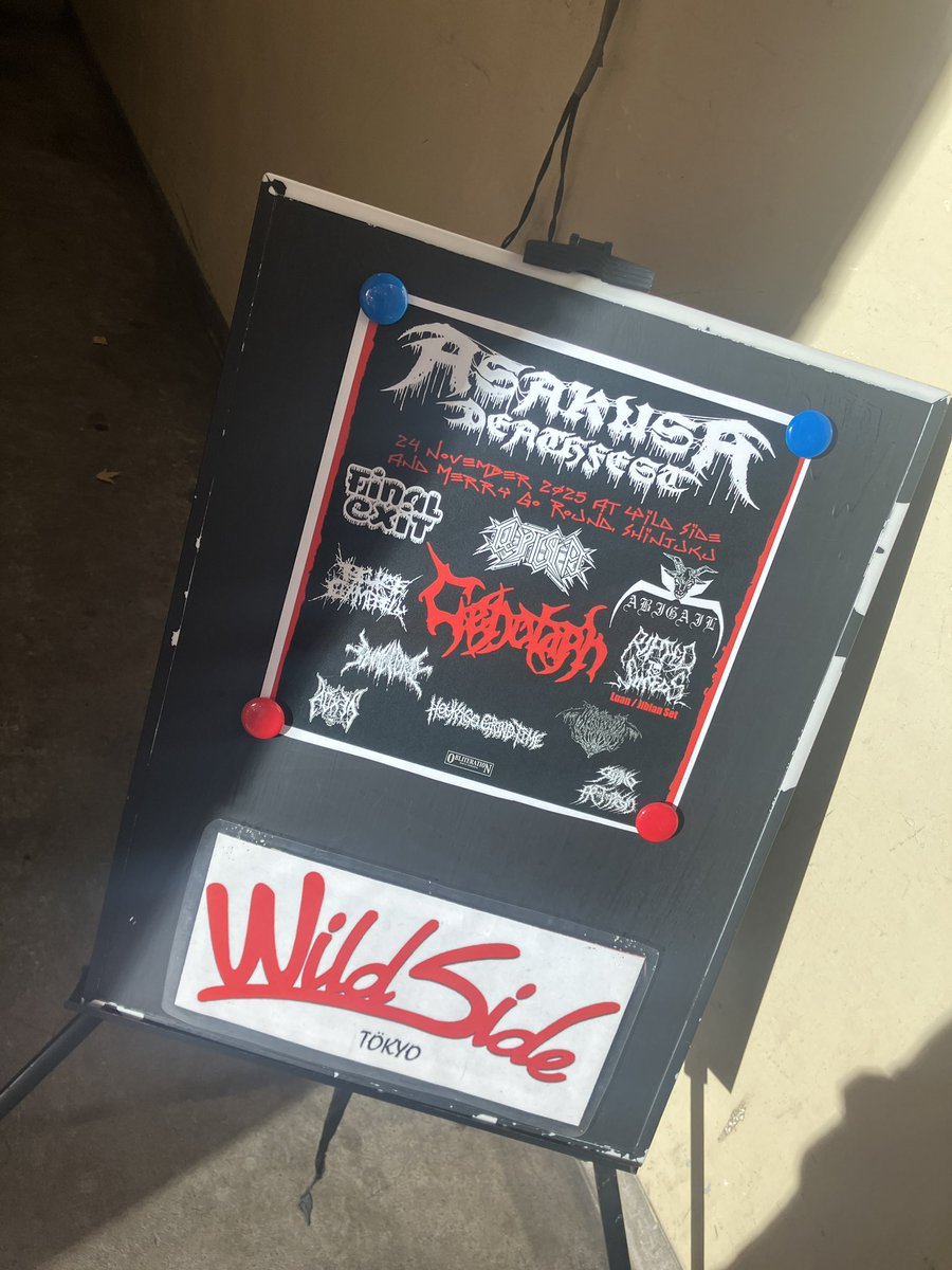 asakusa_death's tweet image. Last day of Asakusa Deathfest 2025
AfterParty at Wild Side and Merry Go Round in Shinjuku
door ticket available!!