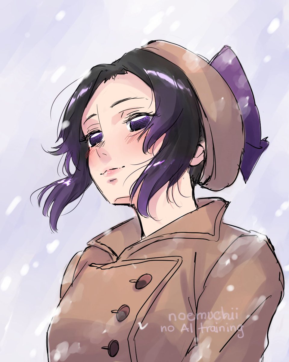 noemuchii's tweet image. Shinobu invierno ❄️🦋 #しのぶ