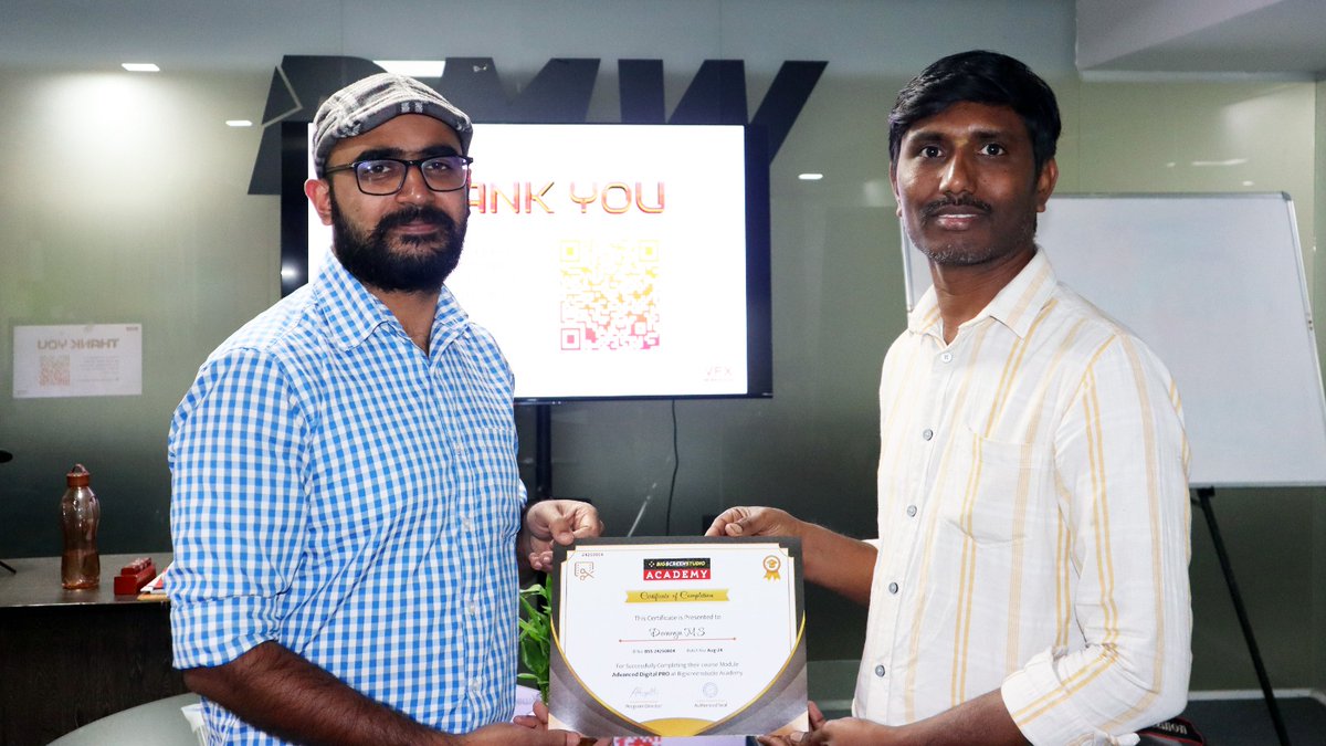 bigscreenacad's tweet image. A successful VFX workshop concluded this Saturday at Big Screen Studio - filled with creativity, precision, and inspiring learning moments. 🎞️✨
📞 9738397711
🌐 bigscreenstudio. academy
#VFXWorkshop #BigScreenStudio #CreativeEducation #DesignAndFilm #SkillDevelopment