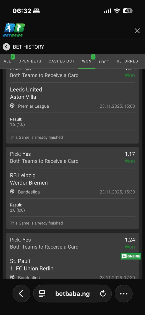 Promisepunta's tweet image. Sharp 3 Odds boom on BetBaba! 💥

Congrats if you played 🥂 

let’s keep the streak alive.

Don’t have an account yet? Sign up here: sshortly.net/45a2f6d