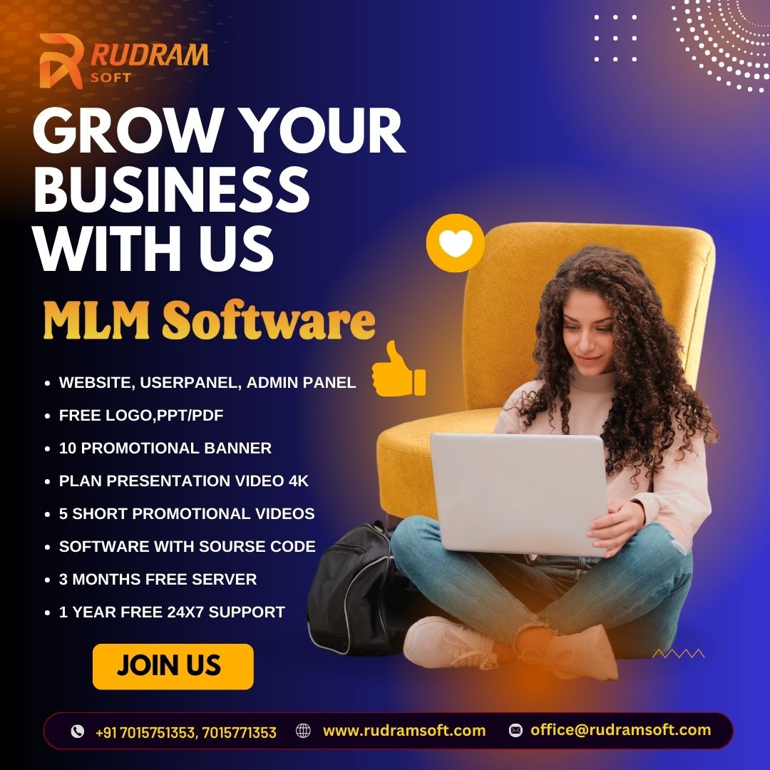 RudramSoft's tweet image. Grow your business faster with Rudram Soft’s MLM Software! 🚀
📞 +91 70157 51353, 70157 71353
🌐 rudramsoft.com
📩 office@rudramsoft.com

#RudramSoft #MLMSoftware #SoftwareDevelopment #BusinessGrowth #NetworkingBusiness #MLMSolutions #AdminPanel #UserPanel #TechCompany