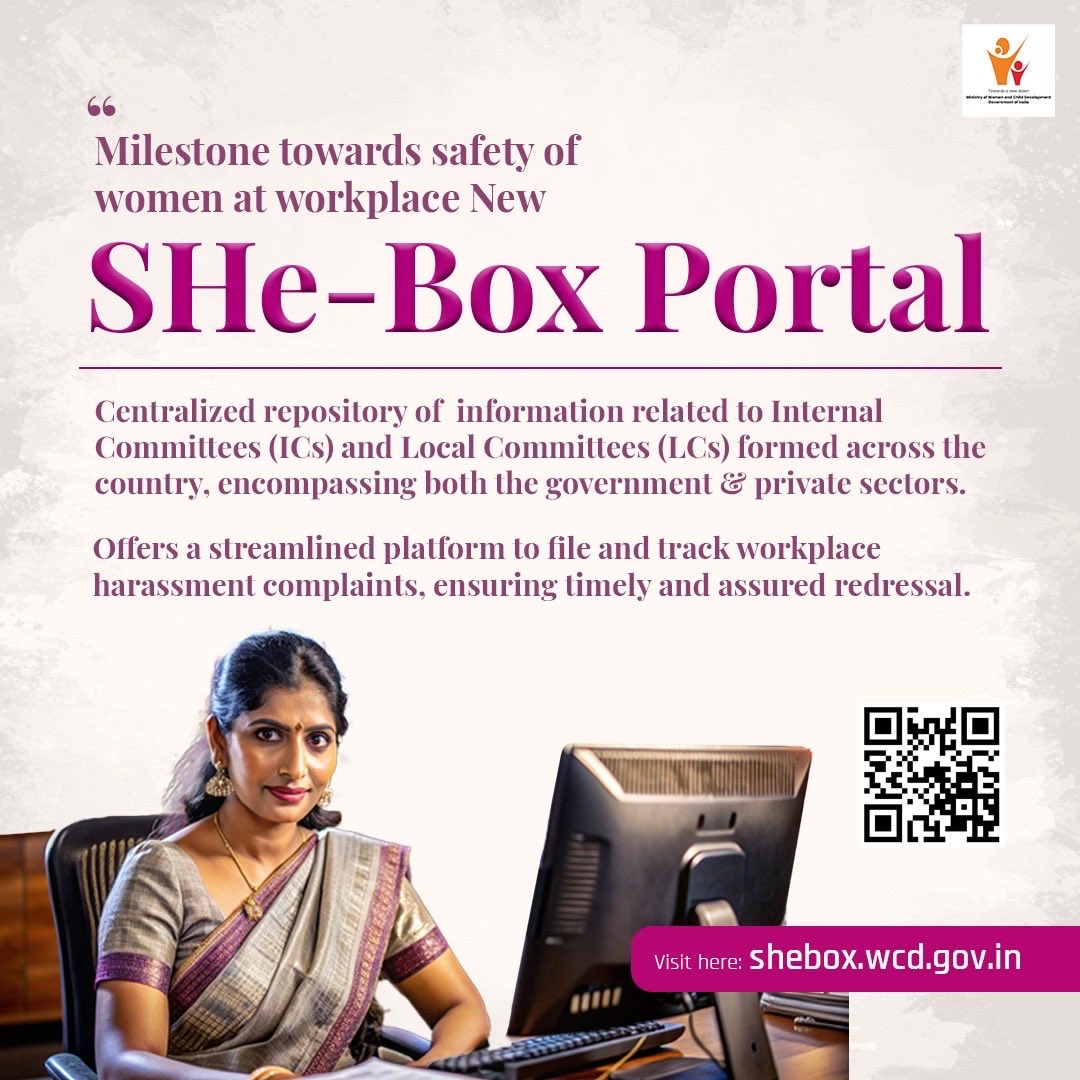 IncomeTaxNWR's tweet image. The Income Tax Department, Chandigarh is committed to fostering a safe, respectful and inclusive workplace for all women employees. 1/2
@PIBChandigarh 

#SHeBox #WomenEmpowerment #SafeWorkplace