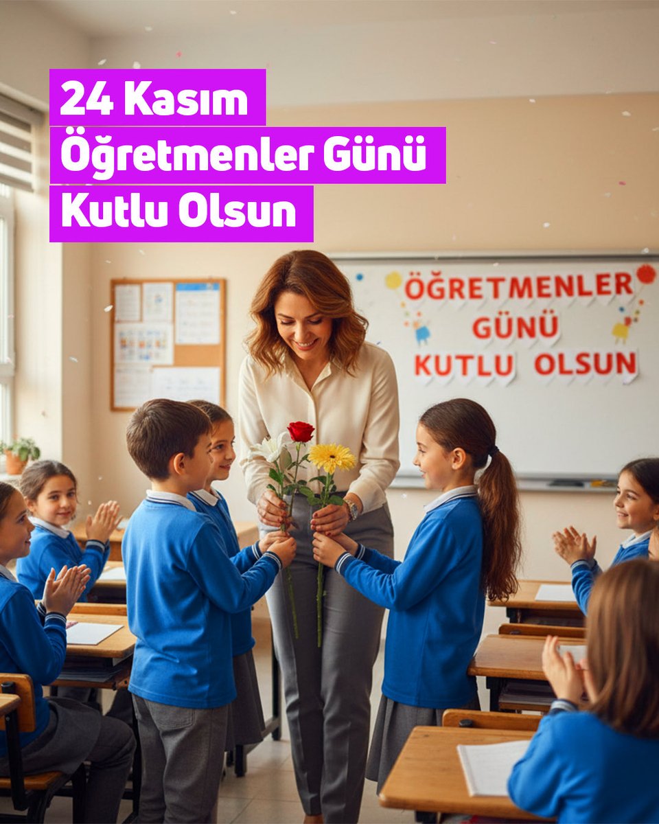 Bugün, rehberlikleri ve öğrettikleriyle yolumuzu aydınlatanlara bir kez daha teşekkür etme zamanı.

24 Kasım Öğretmenler Günü kutlu olsun! 

#ÖğretmenlerGünü