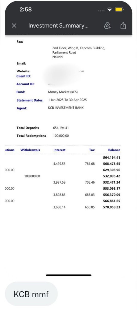 cheruiyotkb's tweet image. When you started investing, and could contribute only Sh 3,000 a month,

The amount didn&apos;t look significant then -

But it was a mindset shift.

You knew your money will make you more money.

Now you are likely making Sh 3,000 monthly (without further contributions) in MMF…