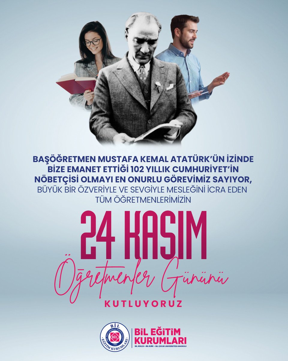 TÜM ÖĞRETMENLERİMİZİN 24 KASIM ÖĞRETMENLER GÜNÜNÜ KUTLUYORUZ!

#öğretmenlergünü