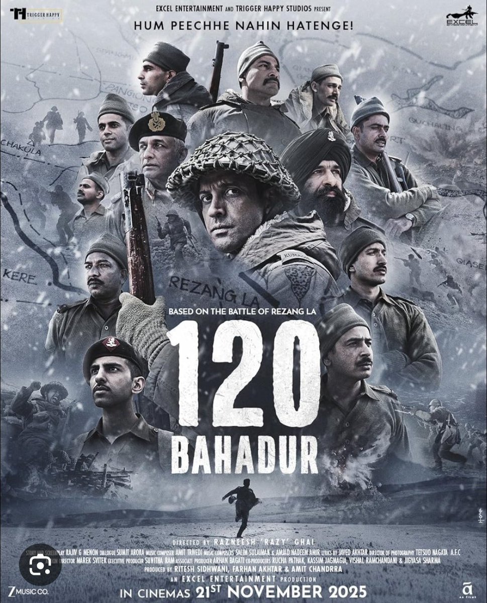 120 bahadur is one of the finest war movies from India. Visuals are stunning and top notch.

How 120 soldiers fought against 3000+ chinese army to protect our motherland must be shown in each and every school.

Will read more and more about wartime gallantry awardees.