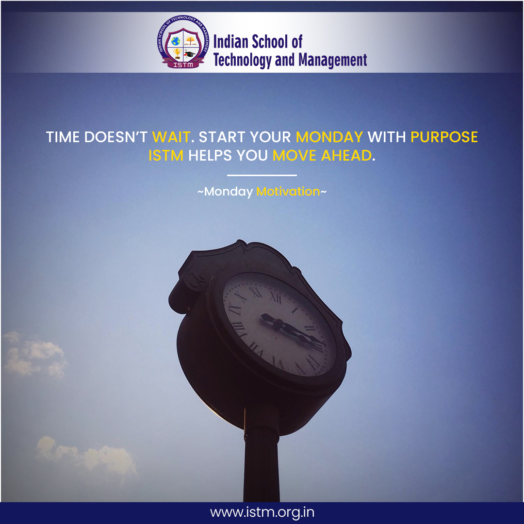 istmeducation's tweet image. A new week, a new chance—let ISTM guide your steps toward success.

#MondayMotivation #ISTM #StayFocused #MoveAhead #CareerGoals