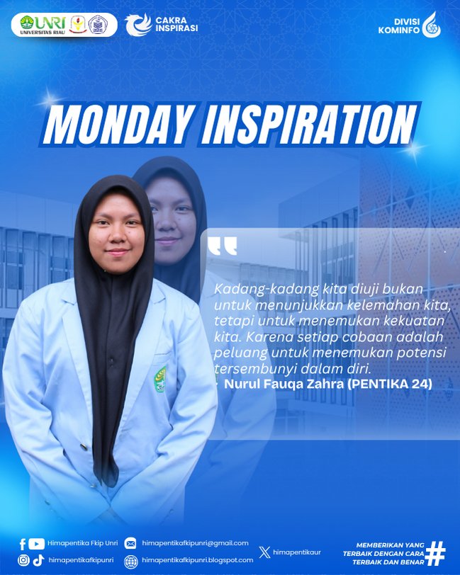 [HIMAPENTIKA || UPDATE: MIKO (MONDAY INSPIRATION KOMINFO)]
.
Assalamualaikum Warahmatullahi Wabarakatuh
Hidup Mahasiswa!
Salam Pendidikan, Jayalah! 
. 
Hallo Math Lovers 👋🏻
Cek Selengkapnya di instagram.com/p/DRbZ15RAYhk/…