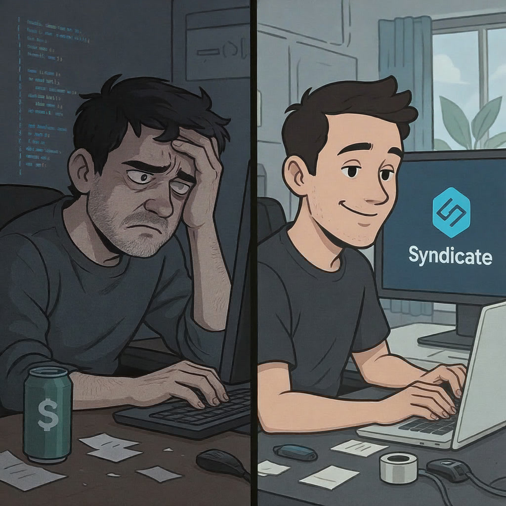 _Contentworld's tweet image. I’ve used enough Web3 tooling to know frustration personally.

Some frameworks feel like they were built by wizards for other wizards.

So when I started using the @syndicateio templates, I expected the same pain.

Instead… it was painless.
Everything made sense.
Setup took…