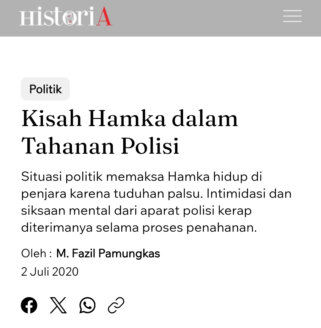 zhil_arf's tweet image. Pada masa ini, Sukarno jelas diktator. Tanya saja Buya Hamka.