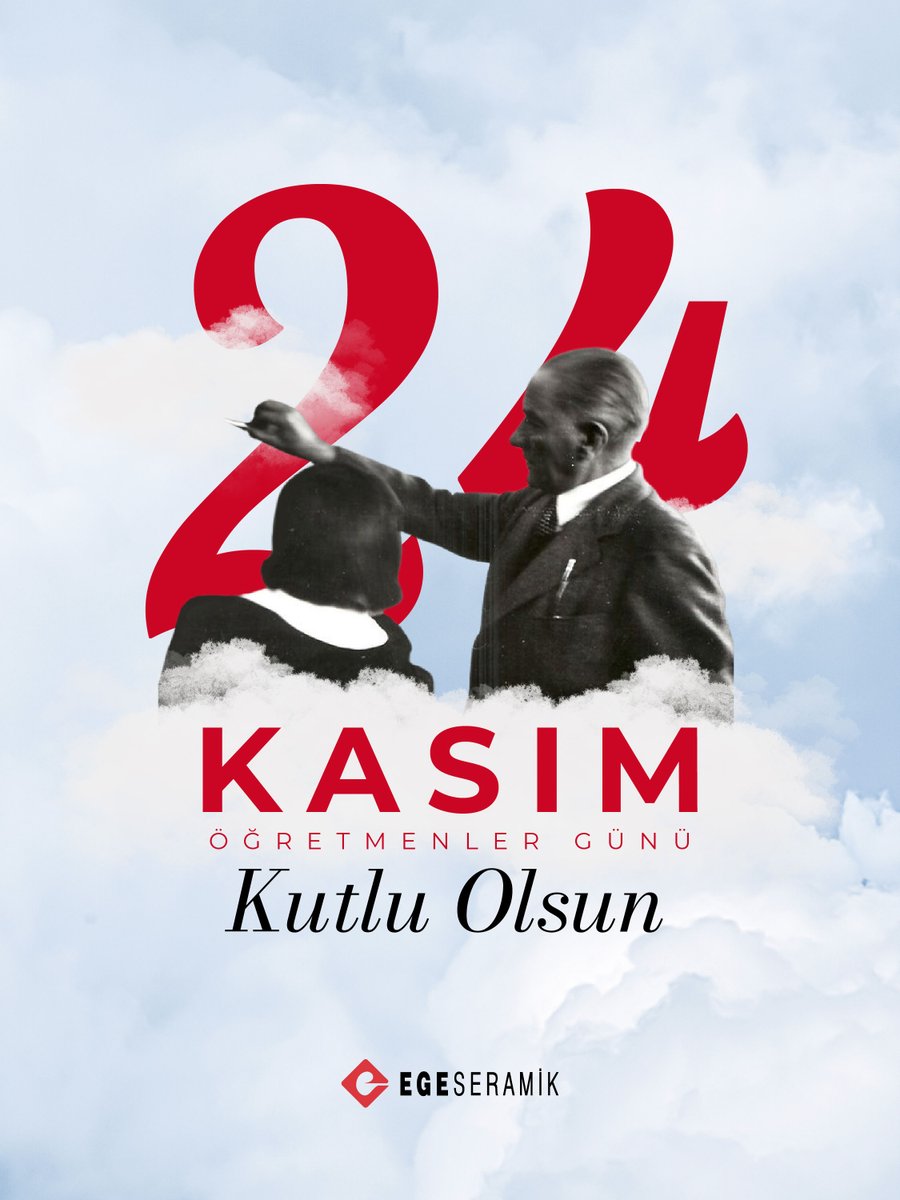 Başöğretmenimizin izinde, geleceğe değer katan tüm öğretmenlerimizin 24 Kasım Öğretmenler Günü kutlu olsun.

#24Kasım #ÖğretmenlerGünü #EgeSeramik