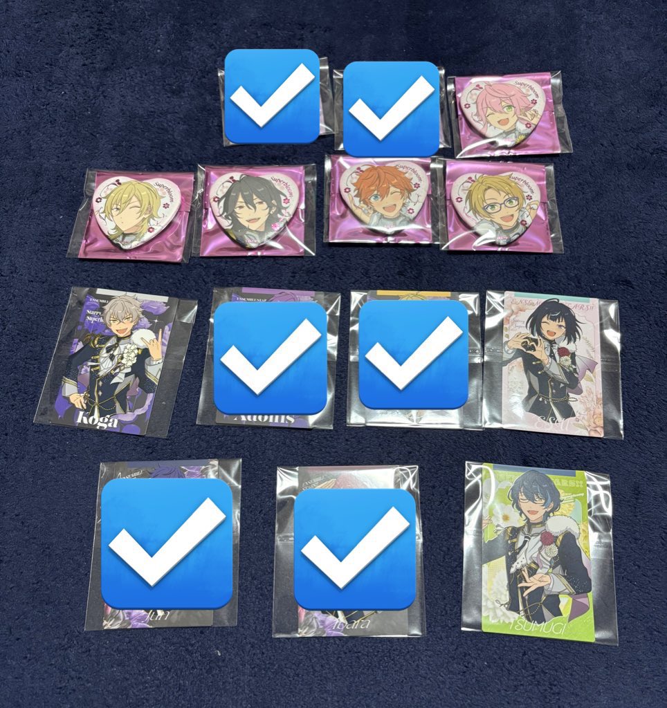 trick____isara's tweet photo. 【交換】スタフォニ 缶バッジ カードコレクション

譲▶︎
缶バッジ：桃李,☆薫,☆零,スバル,真
カード：☆晃牙,エス,つむぎ

求▶︎☆真緒>ひなた,ゆうた>定価(各2交換決まり次第)

さいたまスーパーアリーナ会場にて手渡し交換
現在現地にいます。
☆は真緒のみ交換

お気軽にお声掛けください。 https://t.co/qRHpJCtz9p