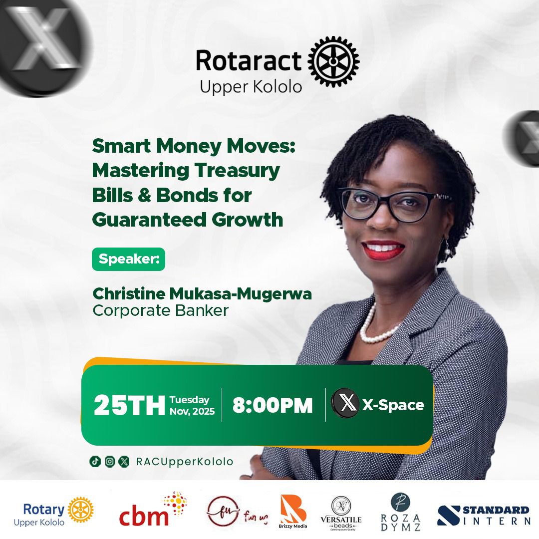RACUpperKololo's tweet image. Your money is working… but is it working for you? 
Let’s fix that.

This Tuesday, we’re taking a deep dive on Treasury Bills &amp;amp; Bonds- how they work, why they’re safe, and how you can use them to grow your wealth.
#RacUk
#Xspace