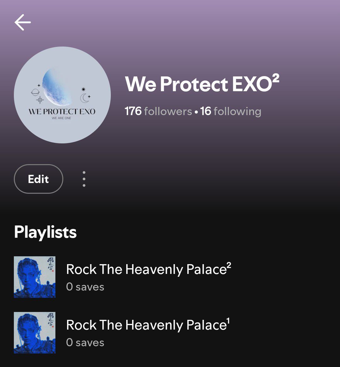 WeProtectEXO_ir's tweet image. 🎸 پلی‌لیست اسپاتیفای

Lay ~ Rock The Heavenly Palace:

🎧 PlayList¹ (open.spotify.com/playlist/2xxR0…)

🎧 PlayList² (open.spotify.com/playlist/0ygab…)

#LAY_RockTheHeavenlyPalace
#LAY_RTHP
@layzhang @lay_studio

↳ @weareoneEXO ; #EXO ↲ 
𝐏𝐑𝐎𝐓𝐄𝐂𝐓 𝐄𝐗𝐎✨