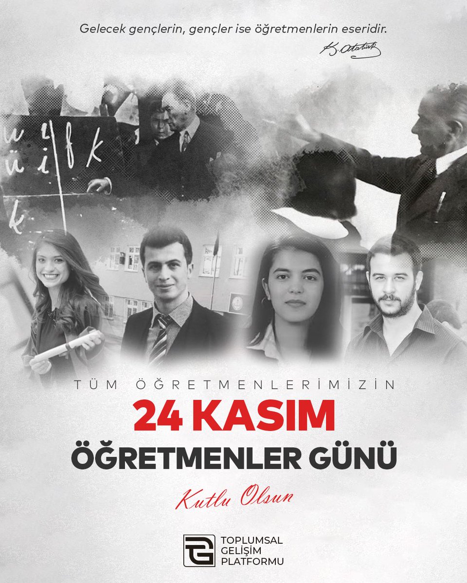 Başöğretmenimiz Gazi Mustafa Kemal Atatürk başta olmak üzere; tüm Öğretmenlerimizin #ÖğretmenlerGünü’nü kutluyor ve bu vatan uğruna şehit düşmüş aziz öğretmenlerimizi saygı ve minnetle anıyoruz.
