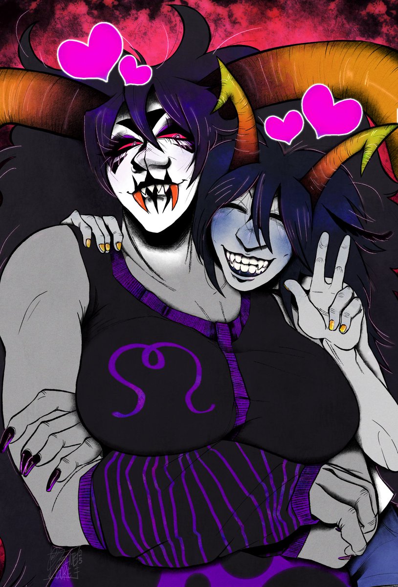 DISINTEGORE's tweet image. a yumeship comm for @x__vinzstar 

thank you for your patronage! &amp;lt;3

#Homestuck #hiveswap #chahutMaenad
#chahut #yumeship #Commission #commissionsopen