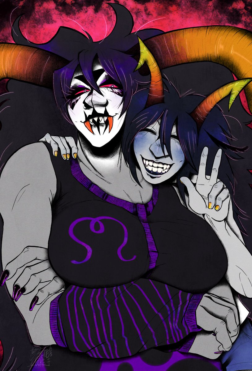 DISINTEGORE's tweet image. a yumeship comm for @x__vinzstar 

thank you for your patronage! &amp;lt;3

#Homestuck #hiveswap #chahutMaenad
#chahut #yumeship #Commission #commissionsopen