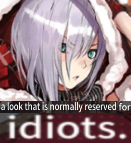 anon16509170's tweet image. in MG5&apos;s Christmas costume story the commander asks her to save him some chicken drumsticks at the party since he would be late. I always pictured her guarding the food in a comical manner without telling other dolls why. (I might have to commission a comic of this)