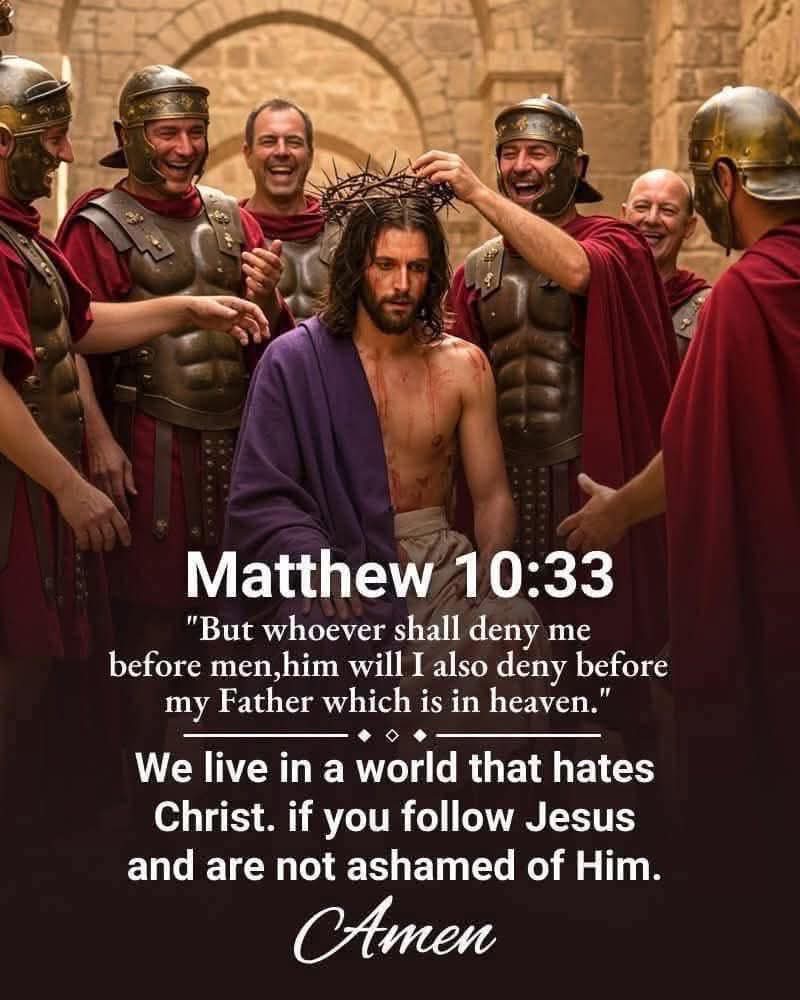 Angelin52091715's tweet photo. Matthew 10:33  But whosoever shall deny me before men, him will I also deny before my Father which is in heaven. 
#Amen
#JesusChrist
#OurSavior
#Jesusisthewaythetruthandthelife
#Godblesseveryone https://t.co/NuSYO7yKz2