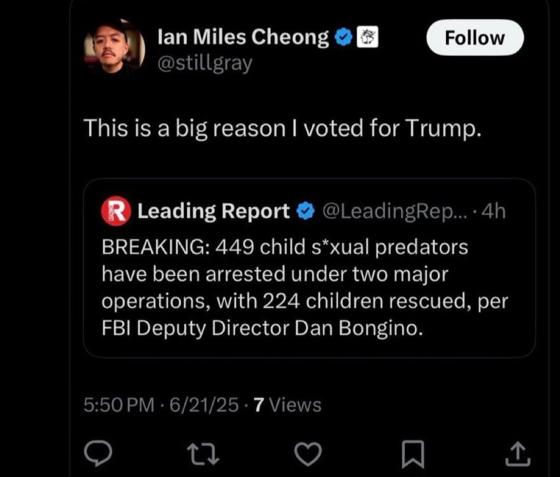 RightWingCope's tweet image. Ian Miles Cheong just confessed to voter fraud 💀