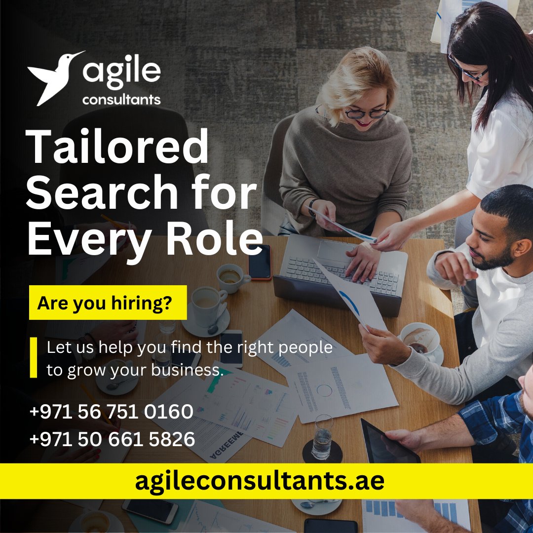 AgileUAE's tweet image. Are you hiring?
Our recruitment experts can help you find the right talent quickly and efficiently.

Submit your inquiry: agileconsultants.ae/executive-sear…

#HiringSolutions #TalentAcquisition #ExecutiveSearch #AgileConsultants