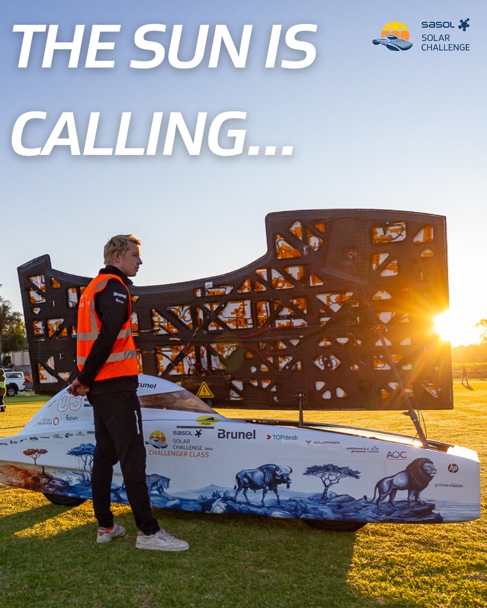 Solar_Challenge's tweet image. The #SasolSolarChallenge is an endurance journey unlike anything else on Earth. From South Africa's mountain passes, to wide-open plains, every kilometre pushes your #STEM skills and teamwork to new limits. Register your team for 2026 here: solarchallenge.org.za/registrations @SasolSA