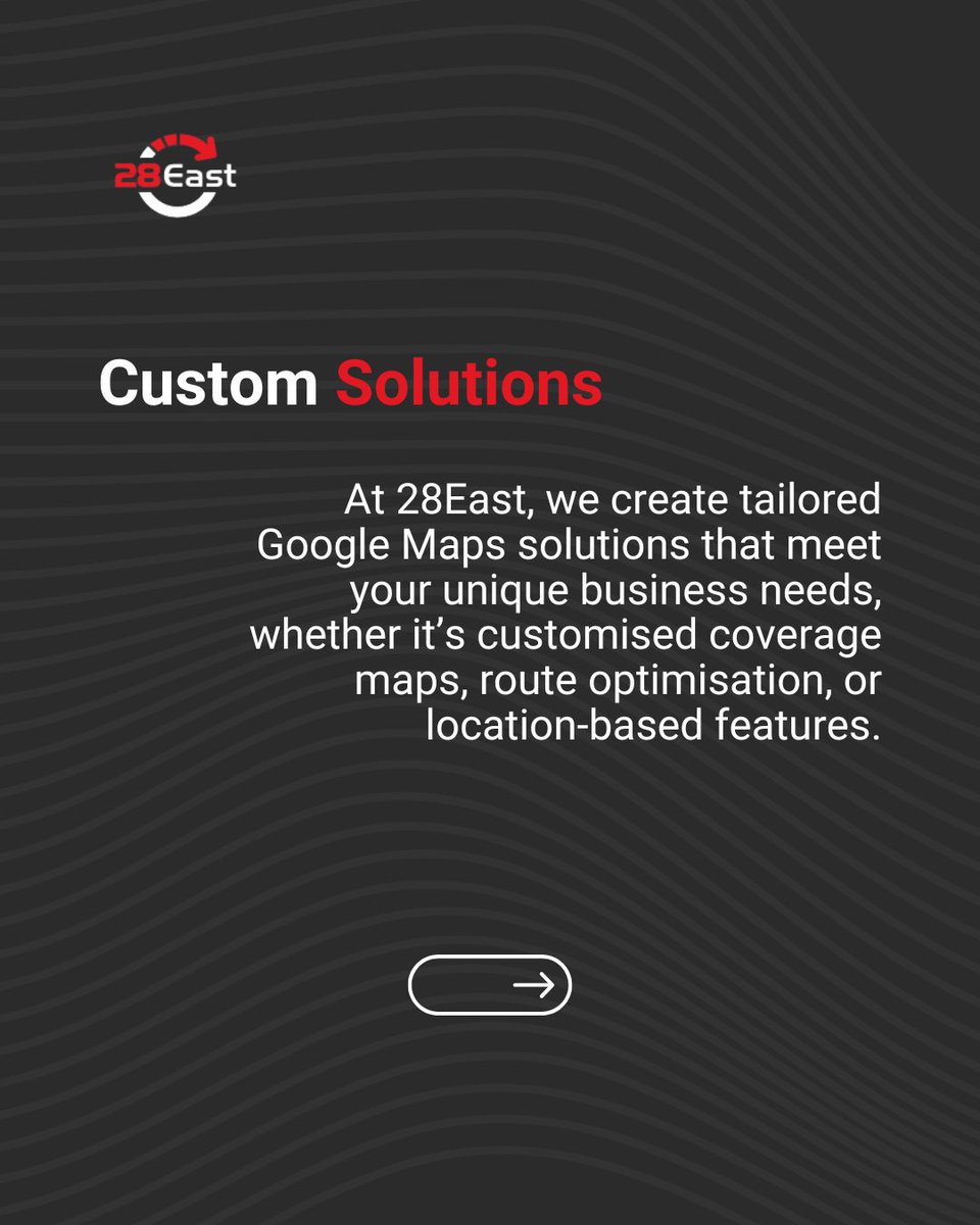 28East's tweet image. Struggling to optimise your Google Maps services?

👉 Swipe through to see how we can help!

#GoogleMaps #APIIntegration #BusinessGrowth #28East #TechForBusiness #LocationServices