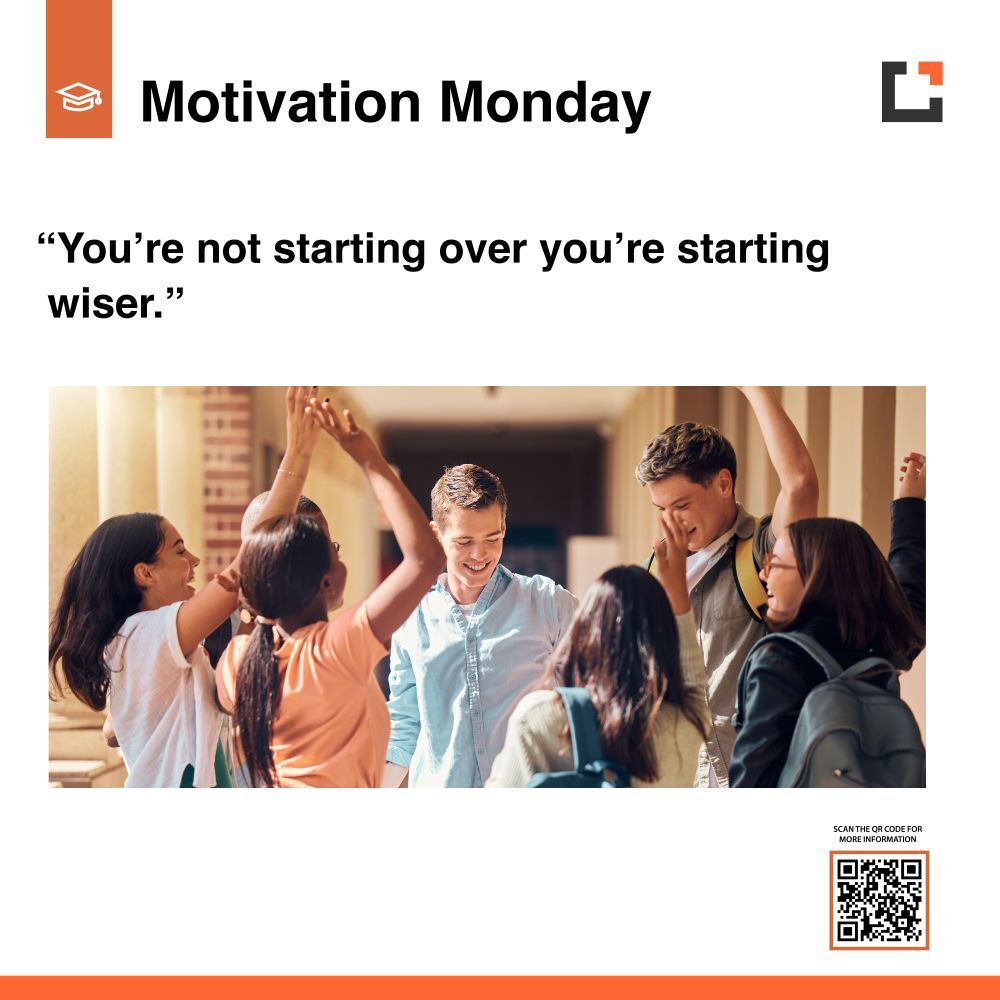 Cornerstone_CPT's tweet image. Every reset isn&apos;t a setback; it&apos;s a wiser comeback. 

#MotivationMonday #Highereducation #Learntochangetheworld #GrowthMindset #LevelUp