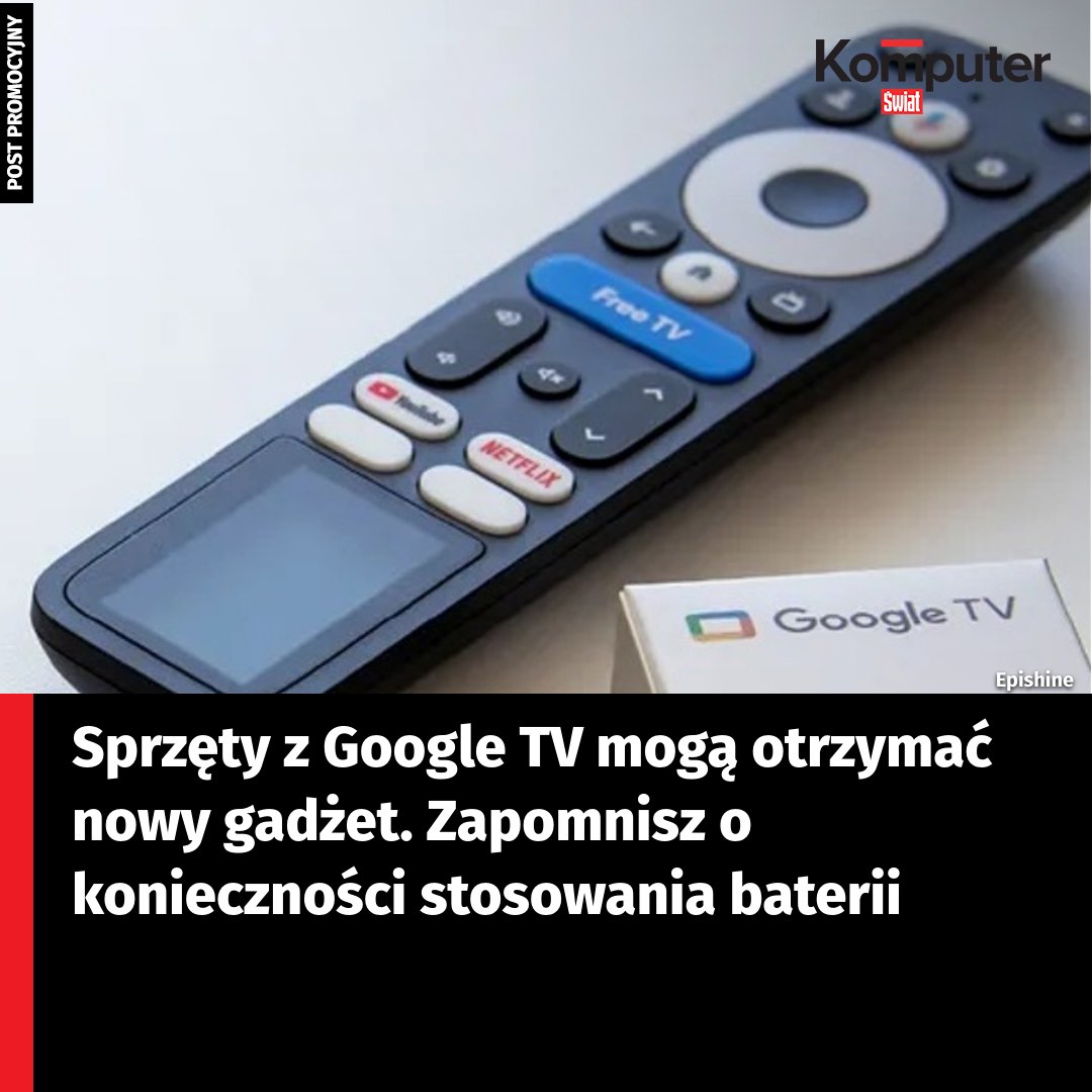 komputer__swiat's tweet image. Nowy pilot do Google TV zaskakuje innowacyjną technologią zasilania. Czy to koniec z wymianą baterii? Dowiedz się więcej o tym projekcie. 👉 brnw.ch/21wXLaG #sprzet #googletv #pilot