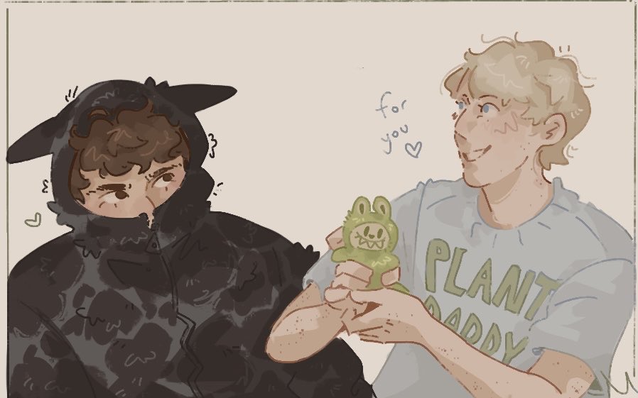 petulantavenue's tweet image. Biblically accurate Phil presenting Dan with phabubu 
#dnp #dipnpip #hardlaunch #danandphil #phan #phanart