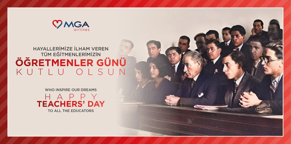 24 Kasım Öğretmenler Günü kutlu olsun...
✈️
Happy Teachers' Day...
#MaviGökAirlines #MaviGökHavacılık