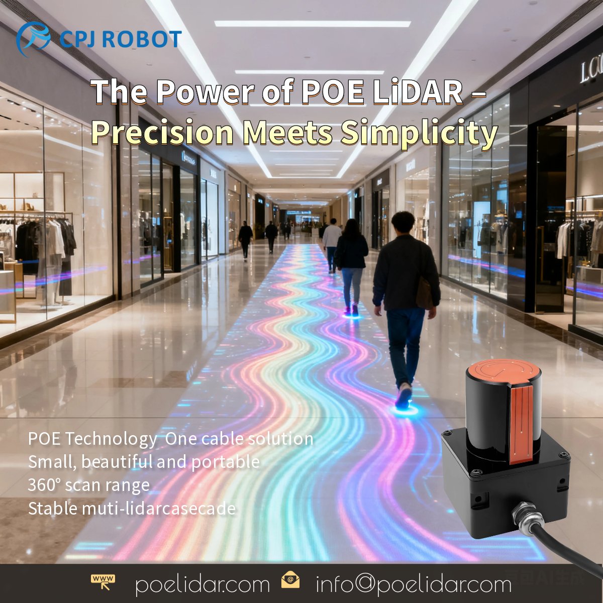 CPJROBOT's tweet photo. CPJROBOT LiDAR turns ordinary ground surfaces into responsive, touch-free interactive scenes — perfect for museums, shopping malls, brand events, corporate experience zones, and children’s play areas.

https://t.co/U9tnKvW3Px
info@poelidar.com

#InteractiveTechnology #LiDAR https://t.co/8s0v84aDqY