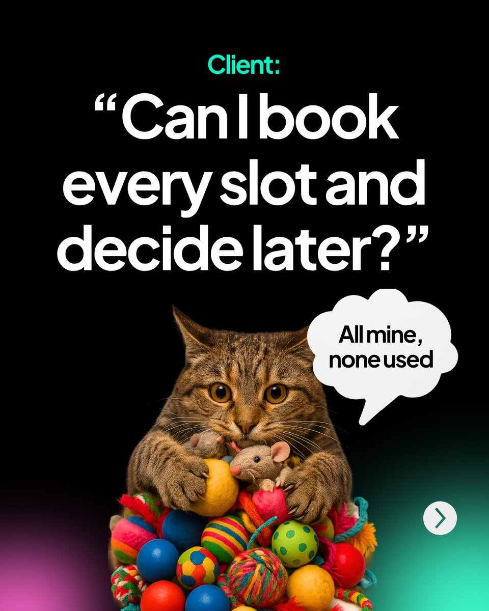 NoSho_app's tweet image. Got that client who reschedules forever or saves a slot “just in case”? 😩 NoSho.app keeps your time respected and your slots filled with no chasing. 

Comment “Get booked!” for the link! 👇✨

#ClientManagement #NoShowSolutions