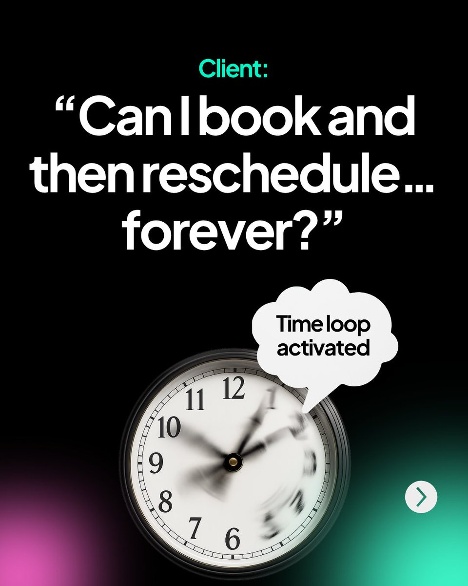 NoSho_app's tweet image. Got that client who reschedules forever or saves a slot “just in case”? 😩 NoSho.app keeps your time respected and your slots filled with no chasing. 

Comment “Get booked!” for the link! 👇✨

#ClientManagement #NoShowSolutions