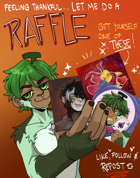 Let's do a raffle WOO !!! 🍂
Like, Follow and Repost for a chance to win an avatar! (Any species)

2nd winner at 300 likes! Ends 12/02/25. #FurryArt #FurryArtRaffle