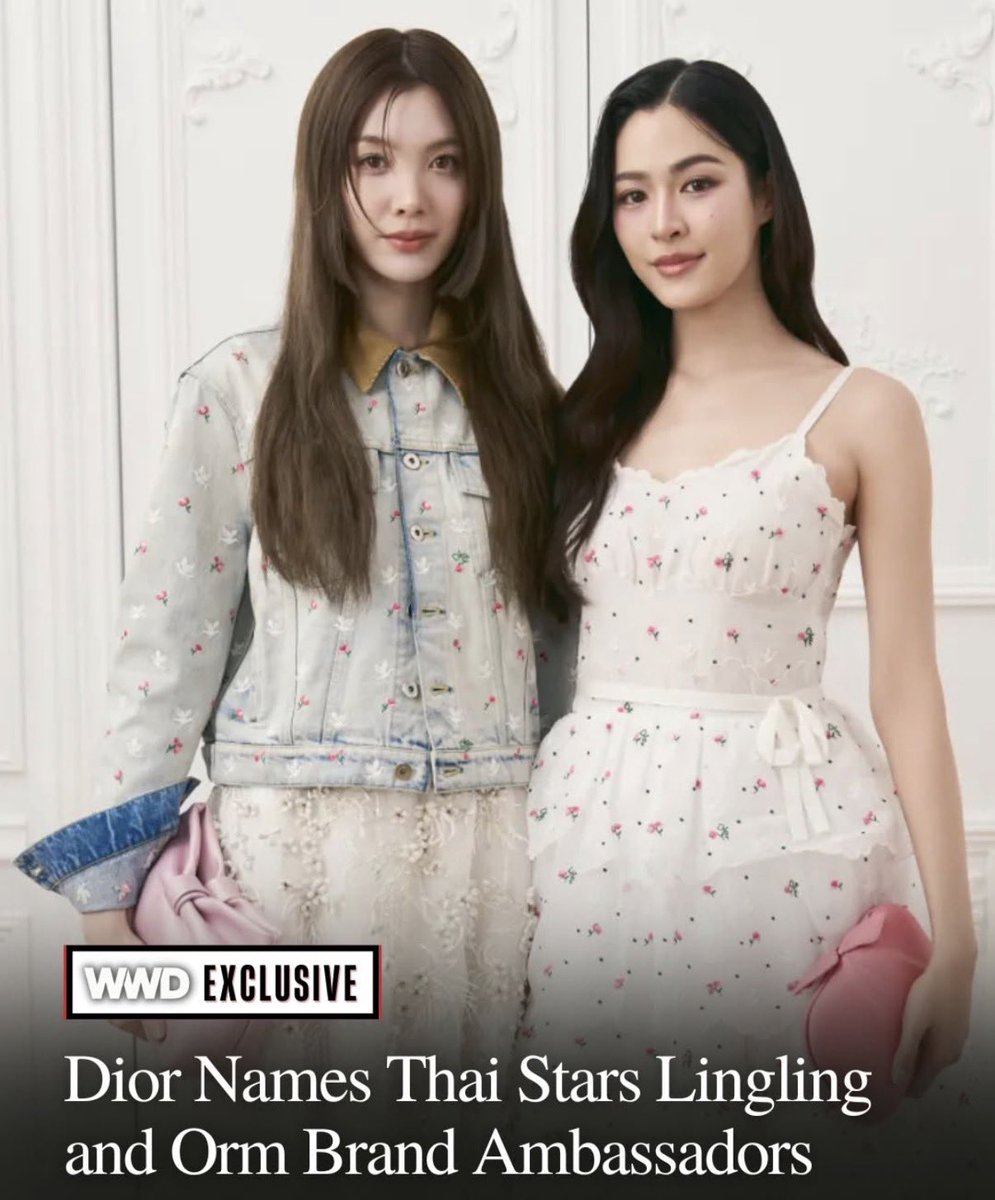 sthaftxrthxrain's tweet photo. WWD รายงานว่า Dior ได้แต่งตั้งนักแสดงหญิงชาวไทย Sirilak Kwong หรือ Lingling (@linglingkwong) และ Kornnaphat Sethratanapong หรือ Orm (@orm.kornnaphat) เป็นแบรนด์แอมบาสเดอร์ ตอกย้ำกระแสความนิยมที่พุ่งสูงของดาราไทย ซึ่งกำลังขึ้นมาแข่งขันกับไอดอล K-pop ในฐานะอินฟลูเอนเซอร์ตัวท็อปของแฟชั่นวีค

ทั้งคู่ ซึ่งแฟน ๆ รู้จักกันในชื่อ “LingOrm” แจ้งเกิดจากซีรีส์ “The Secret of Us” และต่อด้วย “Only You” ในปีนี้ ทั้งสองเป็นส่วนหนึ่งของกระแส Girls’ Love หรือ GL ซึ่งมีฐานแฟนทั่วโลกเพิ่มขึ้นอย่างมาก

ในแถลงการณ์ที่แชร์กับ WWD โดยเฉพาะ Dior กล่าวถึงทั้งคู่ว่าเป็น
“ดูโอ้ที่มีเสน่ห์และถ่ายทอดจิตวิญญาณแห่งอิสระ รวมถึงความสง่างามอันเปี่ยมการตีความใหม่ของ Dior ได้อย่างสมบูรณ์แบบ”

Lingling และ Orm เดบิวต์ที่ Paris Fashion Week ในโชว์ Dior เมื่อเดือนมีนาคม และเมื่อกลับมาร่วมงานอีกครั้งในโชว์เปิดตัวเสื้อผ้าสตรีของ Jonathan Anderson เดือนตุลาคม ทั้งคู่สามารถทำผลงานด้านสื่อได้เหนือกว่าทุกคนในแง่ของ Earned Media Value จากรายงานของ 

LINGORM STARS IN DIOR
#LingOrmDiorAmbassador
#LingOrm #Dior