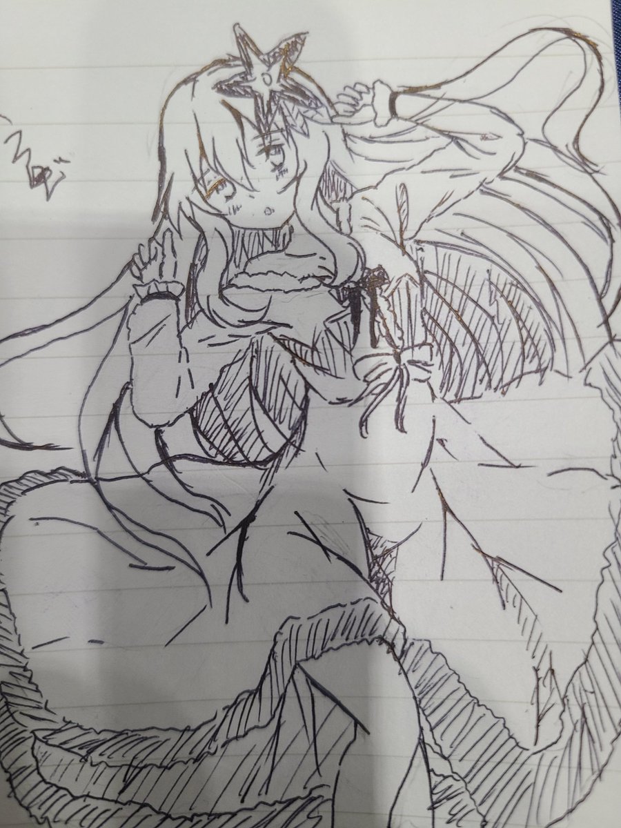 まえまえさんの売り子しながら新刊の娘を描いてました
楽しかったけどボールペン久々すぎて手がプルプル震えてましたw 